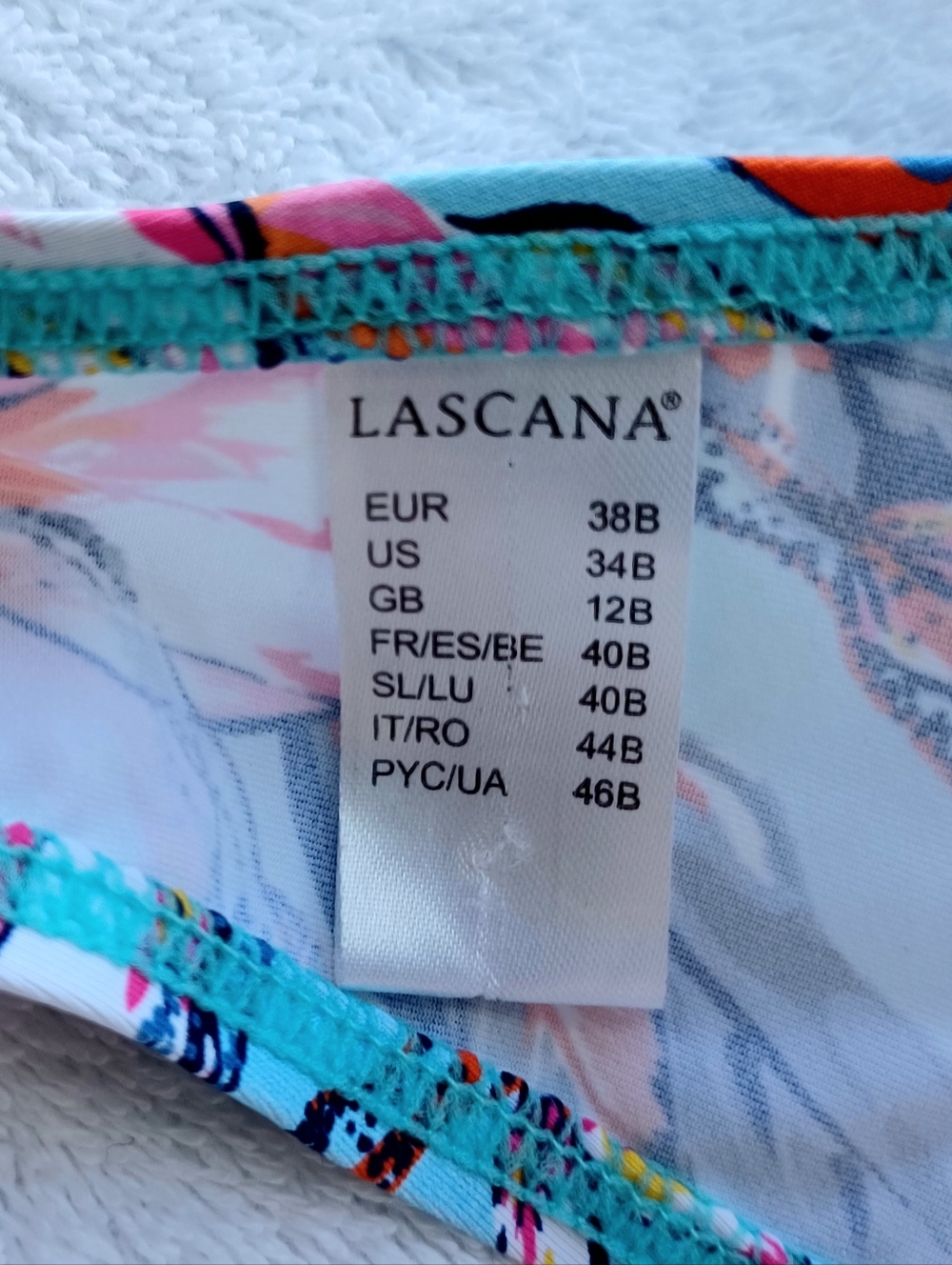 Lascana Hibiscus Print Underwire Bikini Top, Size 34B - Picture 14 of 14
